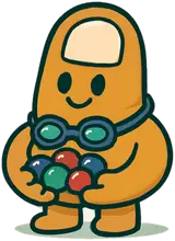 Marbleman, the Chinese Checkers mascot